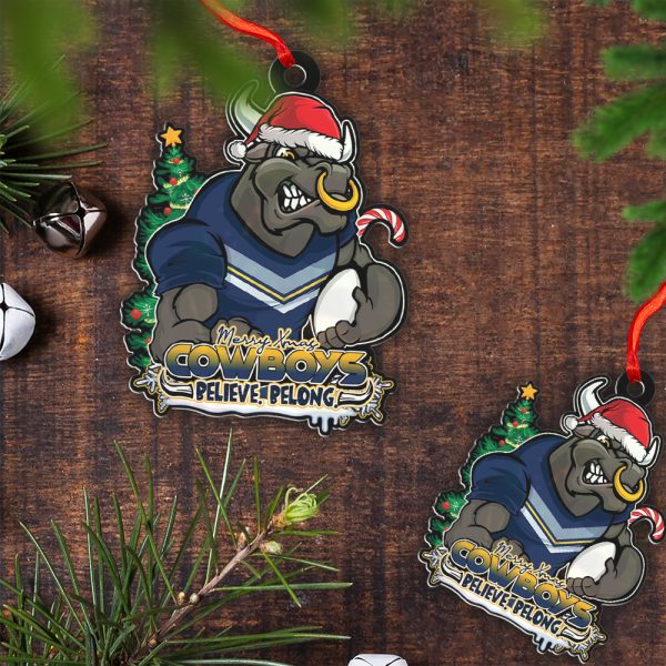 North Queensland Cowboys Custom Shape 1-sided Acrylic Ornament - HOATT 6538