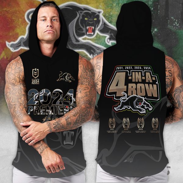 Penrith Panthers 3D Sleeveless Hooded Sweatshirt - MAITM 8464