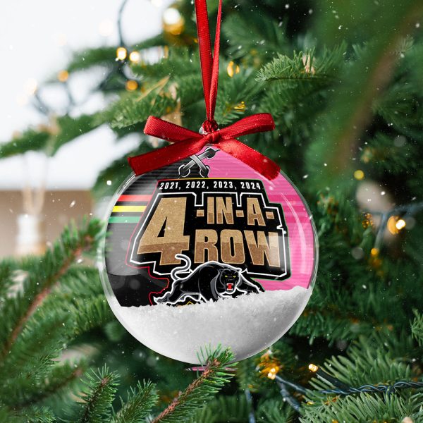 Penrith Panthers Clear Christmas Bauble - HOATT 6823