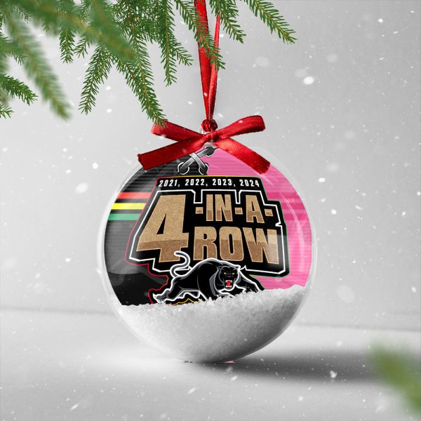 Penrith Panthers Clear Christmas Bauble - HOATT 6823