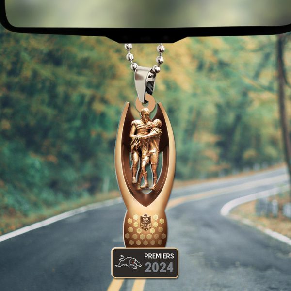 Penrith Panthers Custom Shape 2-sided Acrylic Car Ornament - TANTN 8630