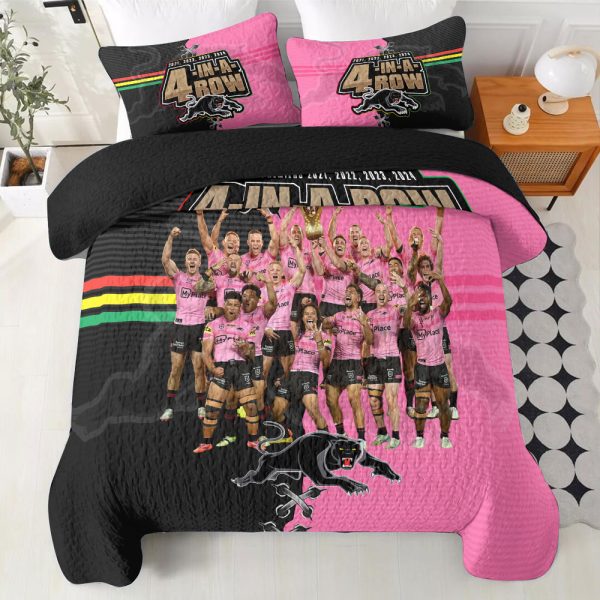 Penrith Panthers Quilt Bedding Set - HOATT 6878