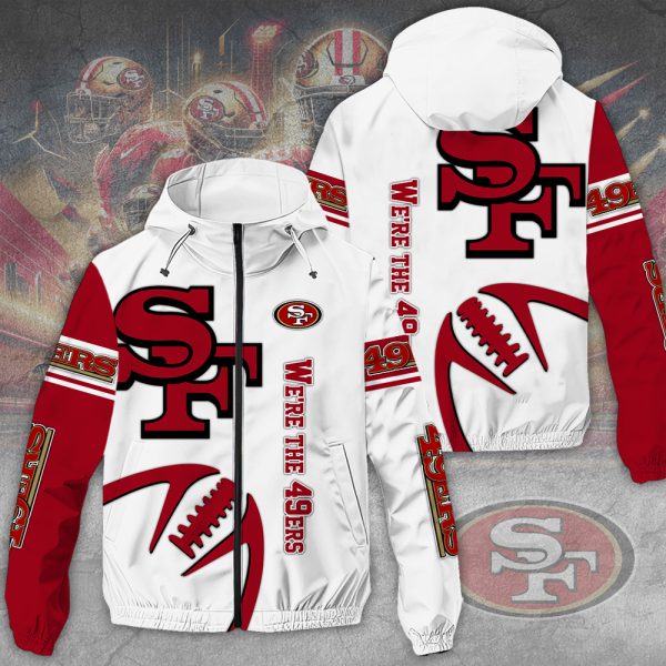 San Francisco 49ers 3D Windbreaker Jacket - MAITM 8443