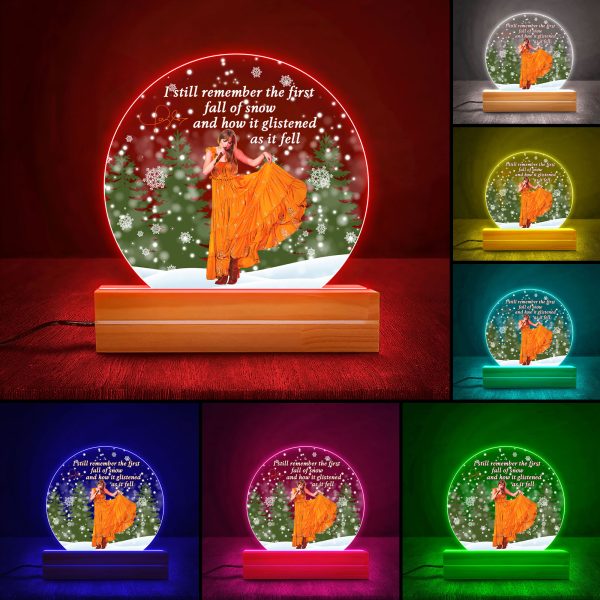 Taylor Swift Led Light with Wooden Base (7 Colors) - HOATT 6805