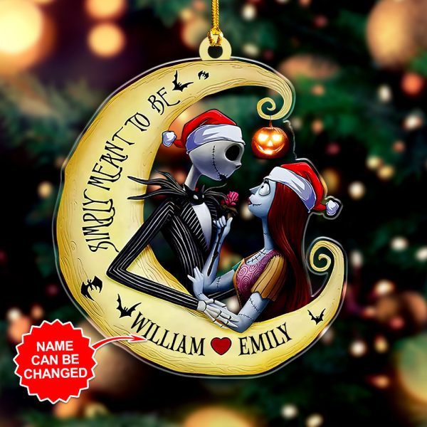 The Nightmare Before Christmas Custom Shape Clear 1-sided Acrylic Ornament - HOATT 6708