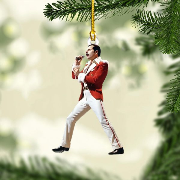 Freddie Mercury Custom Shape 2-sided Acrylic Ornament - MAITM 8906.6
