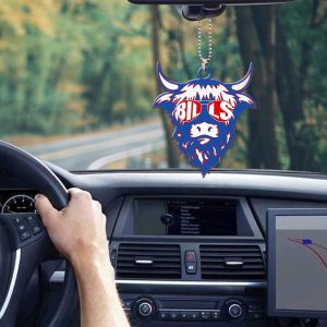 Buffalo Bills Custom Shape 2-sided Acrylic Car Ornament - MAITM 8884