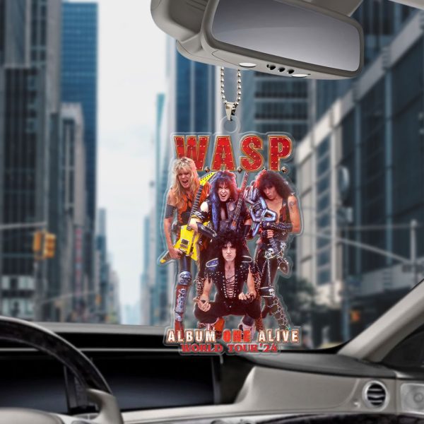 W.A.S.P. Custom Shape Clear 1-sided Car Ornament - HOATT 7092