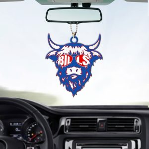 Buffalo Bills Custom Shape 2-sided Acrylic Car Ornament - MAITM 8884