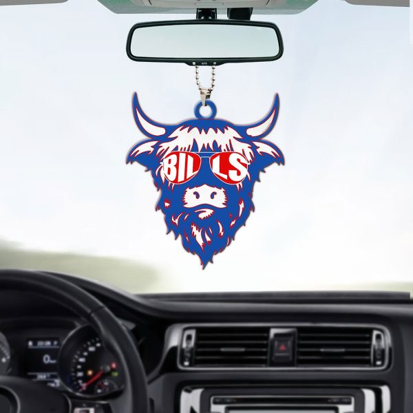 Buffalo Bills Custom Shape 2-sided Acrylic Car Ornament - MAITM 8884