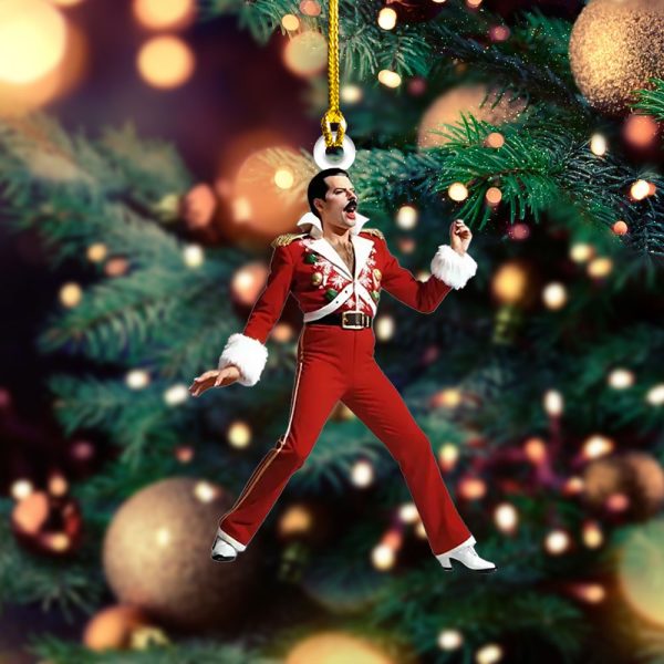 Freddie Mercury Custom Shape 2-sided Acrylic Ornament - MAITM 8906.4