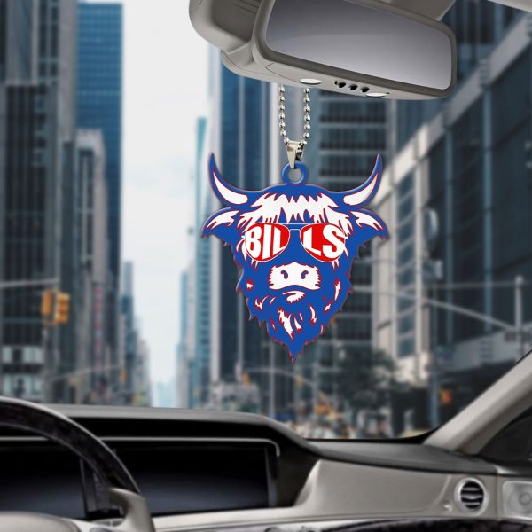 Buffalo Bills Custom Shape 2-sided Acrylic Car Ornament - MAITM 8884