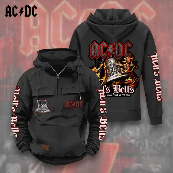Rock Music 2D Vintage Quarter Zip Hoodie - GNE 2006