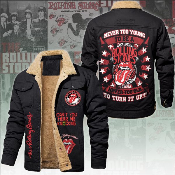 The Rolling Stones 2D Winter Fleece Jacket - ANHNV 5646
