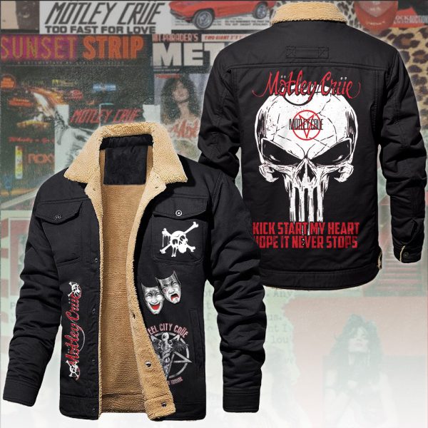 Mötley Crüe 2D Winter Fleece Jacket - ANHNV 5647