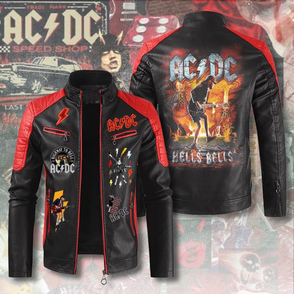 Rock Music Premium Leather Bomber - ANHNV 5674