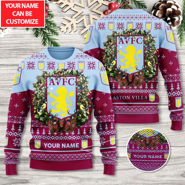 Personalized Aston Villa 3D Ugly Sweater - TANTN 9307