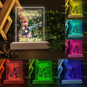 Bon Jovi Led Light with Wooden Base (7 Colors) - TANTN 9579