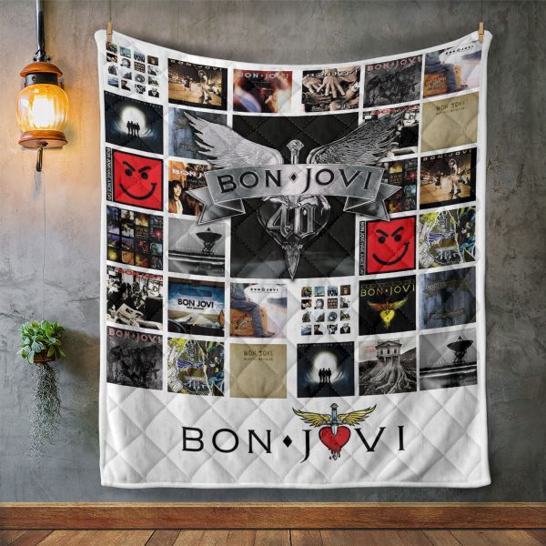 Bon Jovi Quilt Blanket - HOATT 7296