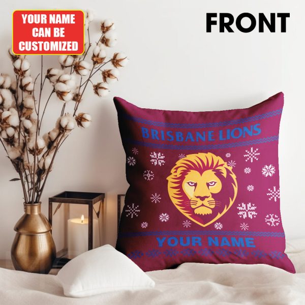 Personalized Brisbane Lions 3D Couch Pillow - TANTN 9375