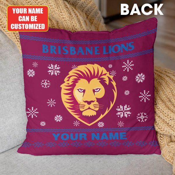 Personalized Brisbane Lions 3D Couch Pillow - TANTN 9375