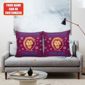 Personalized Brisbane Lions 3D Couch Pillow - TANTN 9375