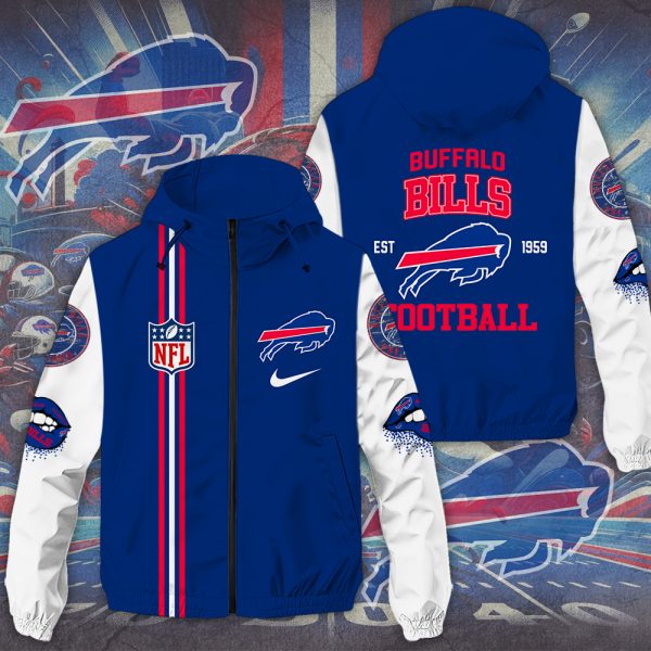 Buffalo Bills 3D Windbreaker Jacket - MAITM 8656