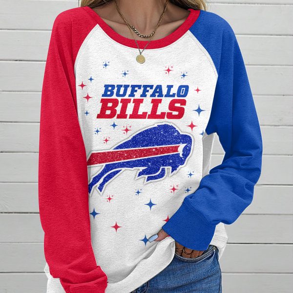 Buffalo Bills Round Neck Raglan Sleeve Sweatshirt – MAITM 8882