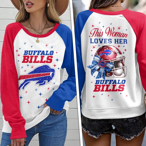 Buffalo Bills Round Neck Raglan Sleeve Sweatshirt – MAITM 8882