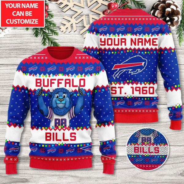 Personalized Buffalo Bills 3D Ugly Sweater - TANTN 9047