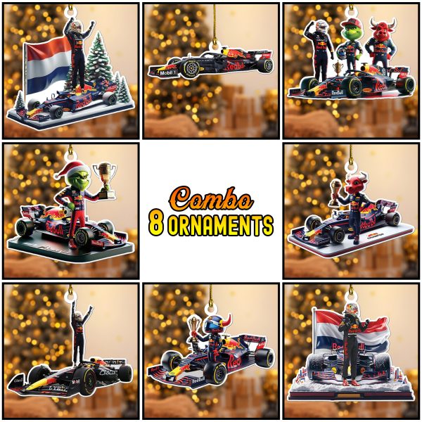 8PCS Red Bull Racing F1 Custom Shape 2-sided Acrylic Ornament – ANHNV 5684