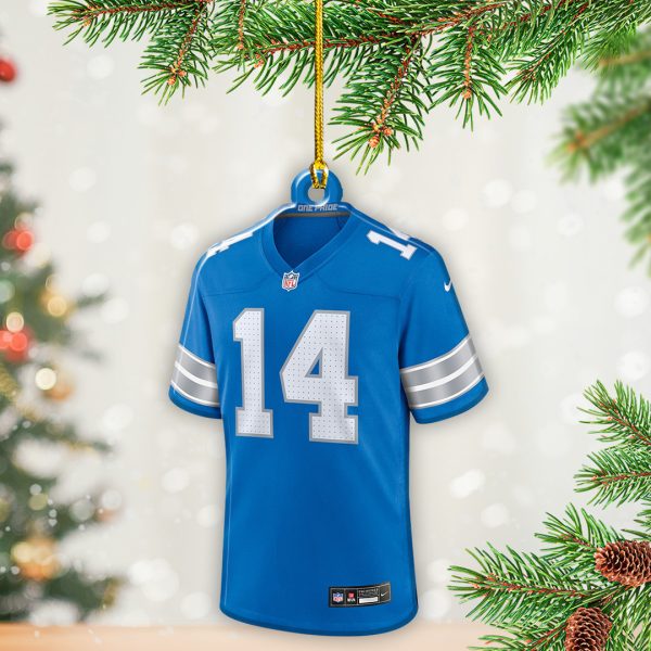 6PCS Detroit Lions Custom Shape 2-sided Acrylic Ornament – TANTN 9560
