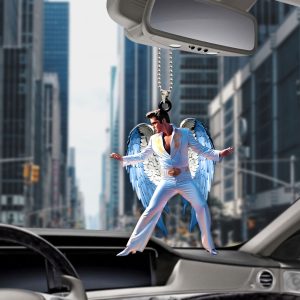 Elvis Presley Custom Shape 2-sided Acrylic Car Ornament - HOATT 7142