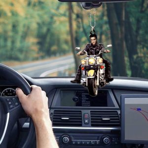 Elvis Presley Custom Shape 2-sided Acrylic Car Ornament - HOATT 7065