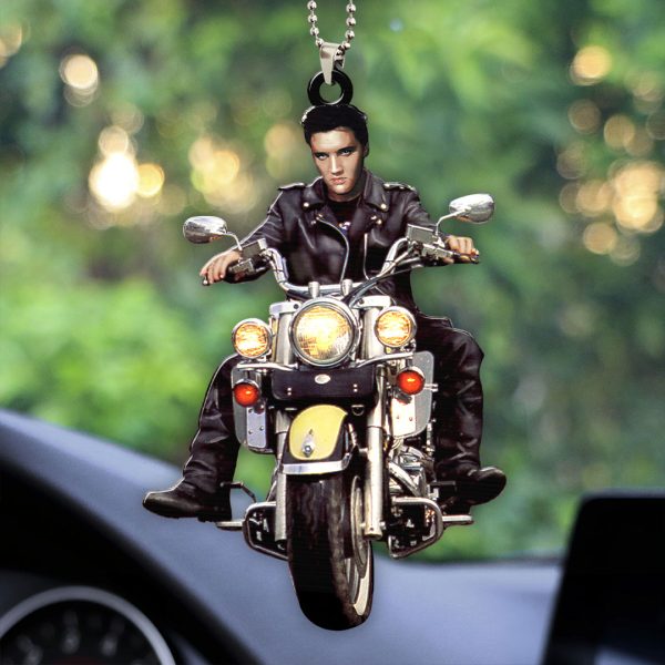Elvis Presley Custom Shape 2-sided Acrylic Car Ornament - HOATT 7065
