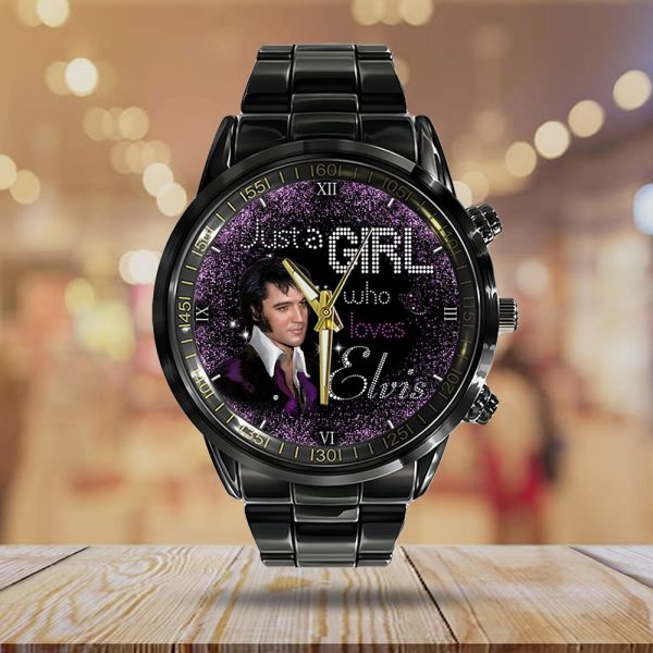 Elvis Presley Black Stainless Steel Watch - HOATT 7242