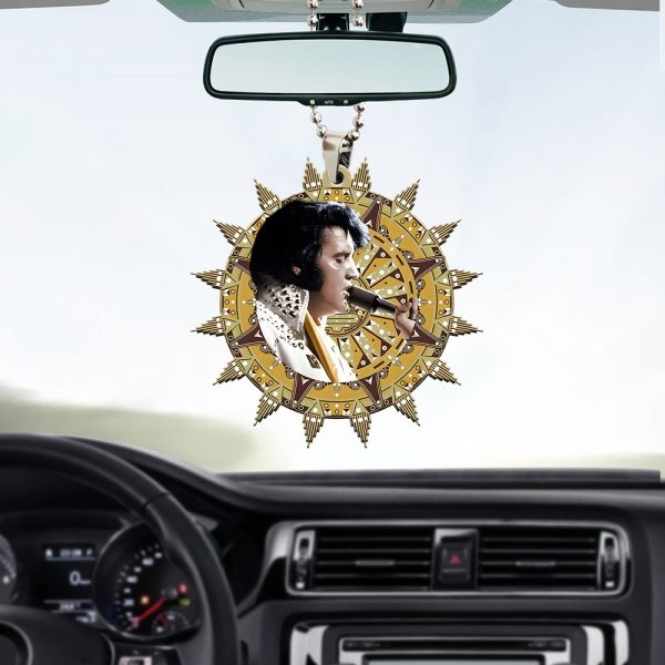 Elvis Presley Custom Shape 2-sided Acrylic Car Ornament - MAITM 8952