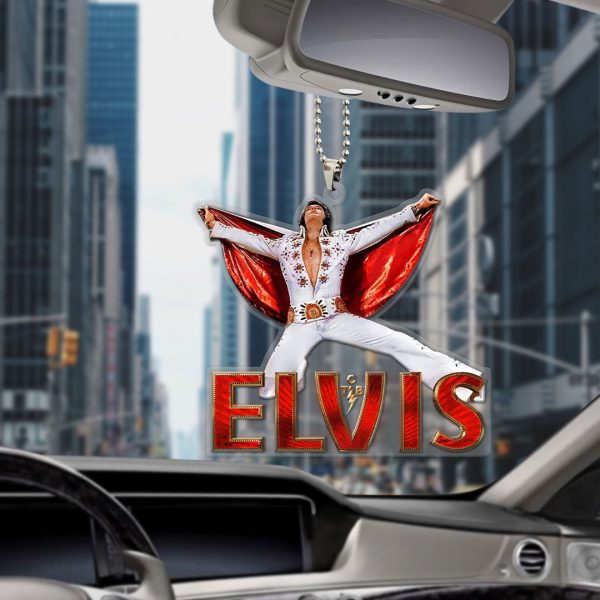 Elvis Presley Custom Shape Clear 1-sided Car Ornament - MAITM 9000