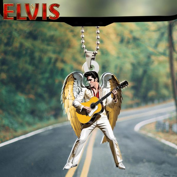 Elvis Presley Custom Shape 2-sided Acrylic Car Ornament - HOATT 6942