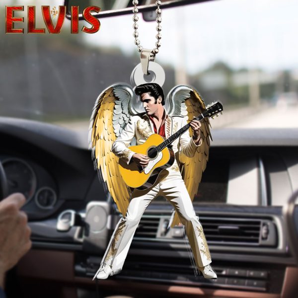 Elvis Presley Custom Shape 2-sided Acrylic Car Ornament - HOATT 6942
