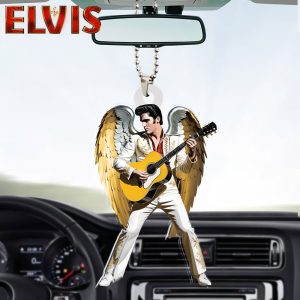 Elvis Presley Custom Shape 2-sided Acrylic Car Ornament - HOATT 6942