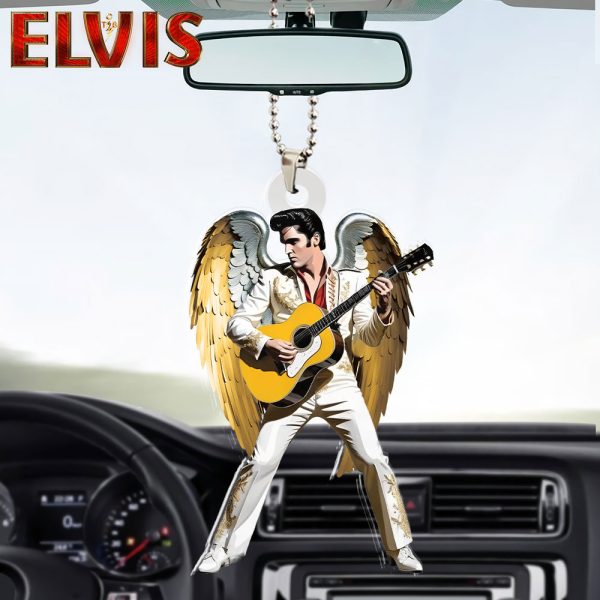 Elvis Presley Custom Shape 2-sided Acrylic Car Ornament - HOATT 6942