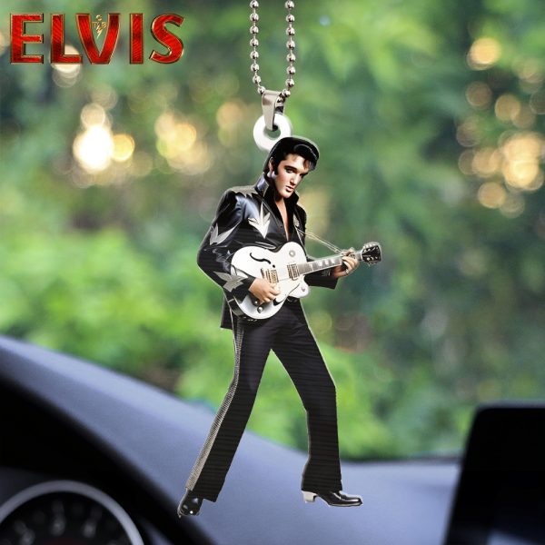 Elvis Presley Custom Shape 2-sided Acrylic Car Ornament - HOATT 6964
