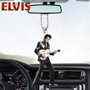 Elvis Presley Custom Shape 2-sided Acrylic Car Ornament - HOATT 6964