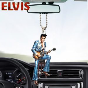 Elvis Presley Custom Shape 2-sided Acrylic Car Ornament - HOATT 6965