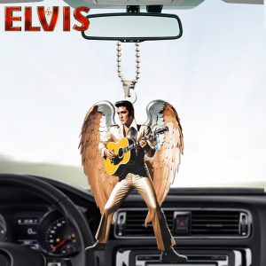 Elvis Presley Custom Shape 2-sided Acrylic Car Ornament - HOATT 6966