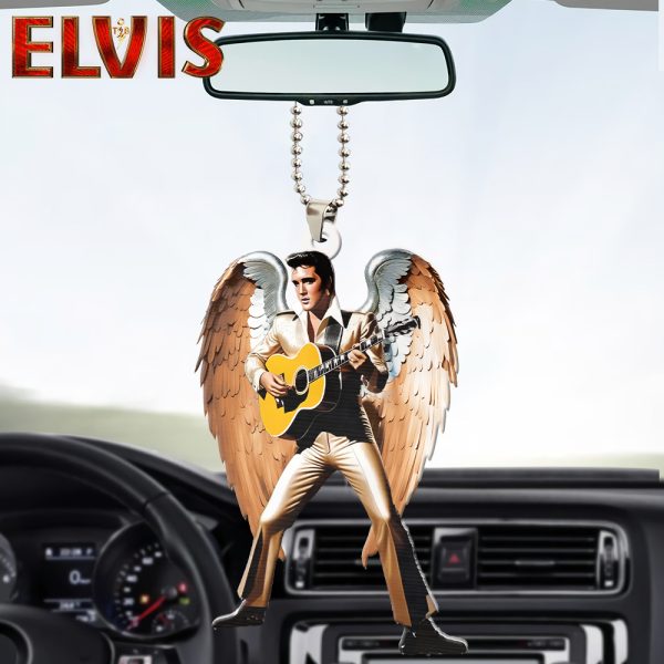 Elvis Presley Custom Shape 2-sided Acrylic Car Ornament - HOATT 6966