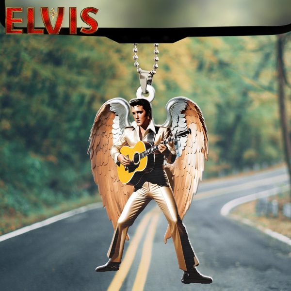 Elvis Presley Custom Shape 2-sided Acrylic Car Ornament - HOATT 6966