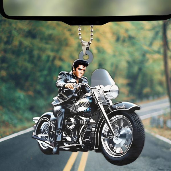 Elvis Presley Custom Shape 2-sided Acrylic Car Ornament - HOATT 7005