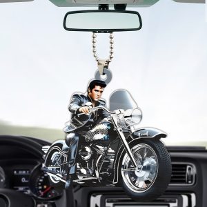 Elvis Presley Custom Shape 2-sided Acrylic Car Ornament - HOATT 7005